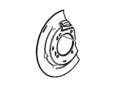 GM 22752759 Shield, Front Brake