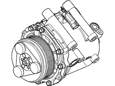 2005 Saturn Relay A/C Compressor - 19129938