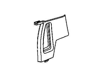 GM 10076995 Panel, Quarter Upper Trim Finish L.H. *Sapphire V/D