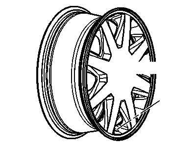 GM 9594938 Wheel Rim,17X7