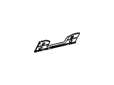 15984318 GM Reinforcement Assembly, Instrument Panel Driver Knee Bolster *Marked Print Illustration 1 of 1