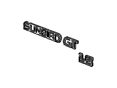 1992 Pontiac Sunbird Emblem - 22580253