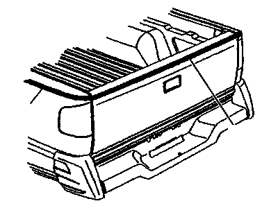 GM 15700601 STRIPE, End Gate and Rear Door Decoration