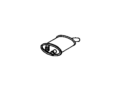 GM 10192684 Exhaust Muffler Assembly (W/Tail Pipe)