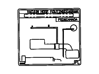 GM 94856238 Label,Evap Emission Hose Routing