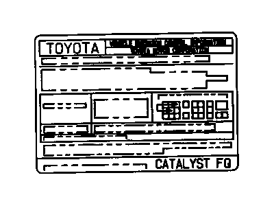 GM 94855859 Label, Emissions, Vehicle Systems, Cautionary And Informative Communications