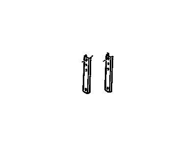 10306006 GM Reinforcement, Rear Compartment Lift Window Latch Bracket Illustration 1 of 1