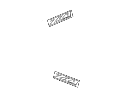 GM 23218799 Decal Pkg, Side