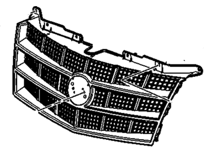 GM 22755372 Grille Assembly, Radiator Upper *Magna Steel