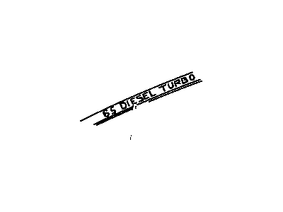 GM 15681976 Decal, Hood *Medium Argent