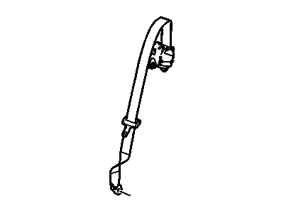 2008 Saturn Outlook Seat Belt - 19168236