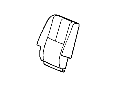 25931397 GM Rear Seat Back Cushion Cover *Light Cashmere Illustration 1 of 1