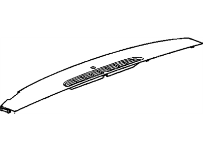 GM 20844037 Panel Assembly, Instrument Panel Upper Trim (W/ Windshield Defroster Nozzle G*Dark Titanium