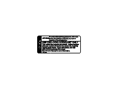 GM 15150074 Label, Radiator Filler Notice