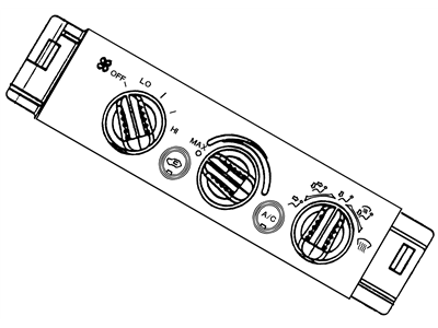 GMC K2500 A/C Switch - 19417492