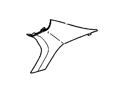 GM 10411045 Panel,Quarter Upper Trim 10411045 GM Panel,Quarter Upper Trim Illustration 1 of 1