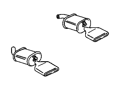 1996 Chevrolet Corvette Muffler - 12528809