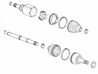 GM 84263495 Front Driver Side Half, Shaft Assembly