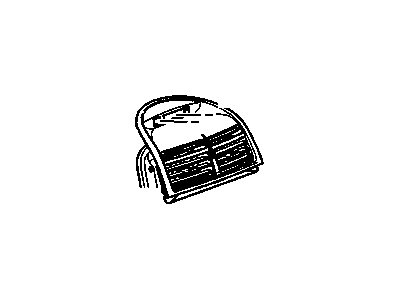 GM 25912680 Instrument Panel Center Air Outlet Assembly Ebony 25912680 GM Instrument Panel Center Air Outlet Assembly Ebony Illustration 1 of 1