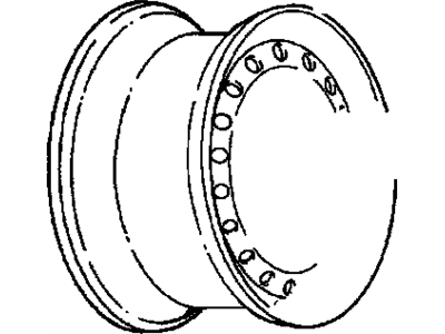 GM 9592808 Wheel Rim Assembly, 15X6