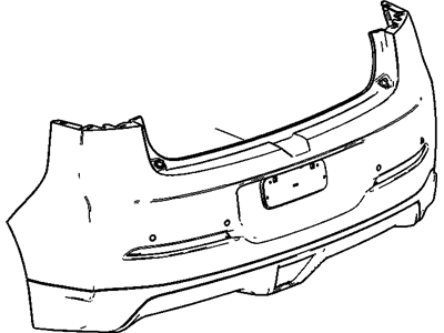 GM 23174756 Rear Bumper Cover Upper