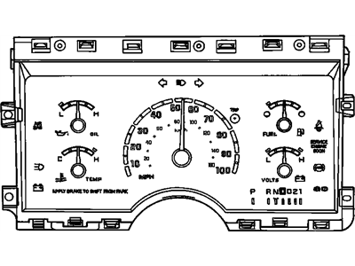 1995 GMC Safari Speedometer - 16202115