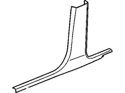 15849720 GM Panel Assembly, Center Pillar Lower Trim (Lh) *Ebony Illustration 1 of 1