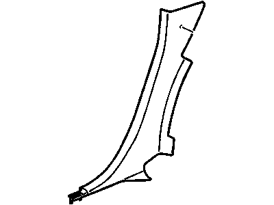 15941711 GM Panel Assembly, Body Lock Pillar Trim *Ebony Illustration 1 of 1