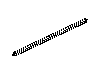 GM 22682293 Sealing Strip Assembly, Front Side Door Window Outer *Black