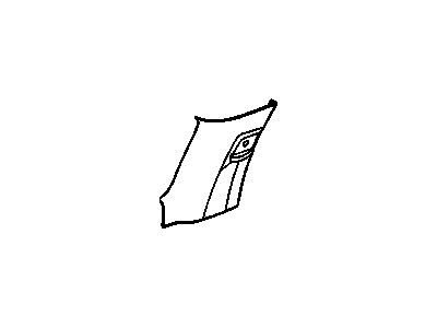 GM 15191436 Molding Assembly, Body Side Window Front Garnish *Pewter