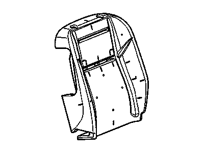 89043088 GM Driver Seat Back Cushion Pad Assembly Illustration 1 of 1