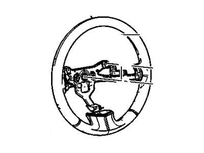 GM 20988573 Steering Wheel Assembly *Ebony