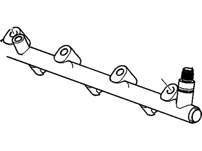 GM 12633593 Rail,Fuel Injection Fuel (LH)