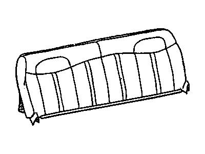 GM 12386481 Rear Seat Back Cushion Cover *Neutral 12386481 GM Rear Seat Back Cushion Cover *Neutral Illustration 1 of 1