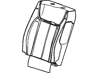 GM 20906412 Cover Assembly, Driver Seat Back Cushion *Shale