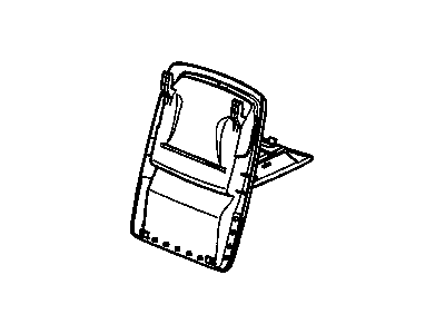 89043066 GM Panel Asm,Driver Seat Back Cushion Finish Illustration 1 of 1