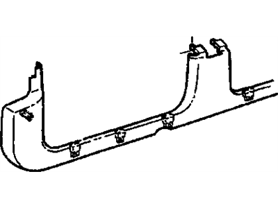 GM 22704526 Retainer Assembly, Front Side Door Opening Floor Carpet *Graphite