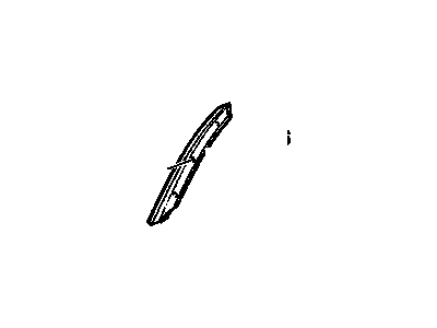 GM 22639457 Applique Assembly, Front Side Door Window Frame Rear