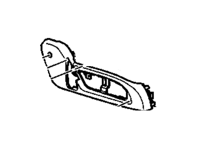 25796204 GM Cover, Passenger Seat Outer Reclining Finish *Cashmere Illustration 1 of 1