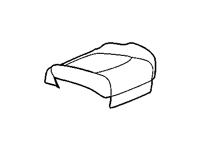 GM 25949754 Passenger Seat Cushion Cover Ebony 25949754 GM Passenger Seat Cushion Cover Ebony Illustration 1 of 1
