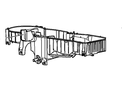 GM 15218255 Case, Heater & A/C Evaporator & Blower Lower