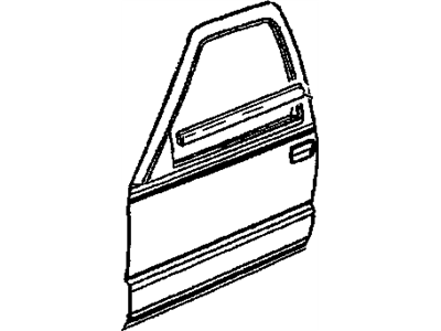 GM 15011042 Sealing Strip,Front Side Door Window Outer