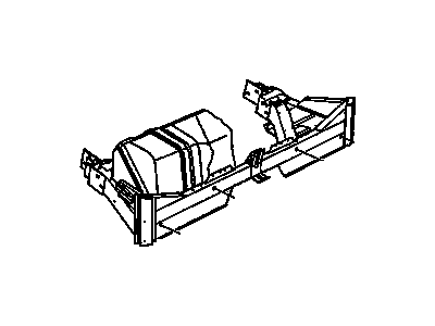 GM 10246744 Bar Assembly, Rear Bumper Imp