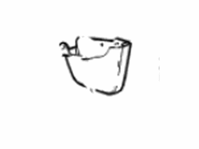 84574875 GM Deflector Assembly, Rear Tire Frt Air *Black Illustration 1 of 1