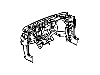 GM 25696338 BARRIER, Shroud and Dash and Vent Duct Panel