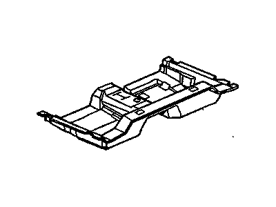 GM 25762103 Carpet Assembly, Rear Floor Panel *Gray Y