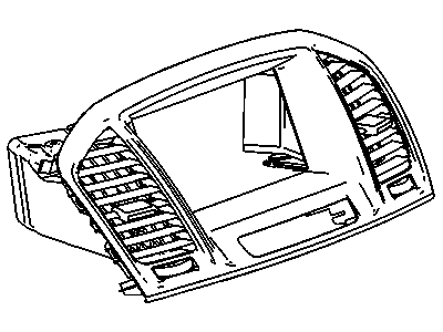 GM 13321692 Panel Assembly, Instrument Panel Upper Center Trim *Cocoa