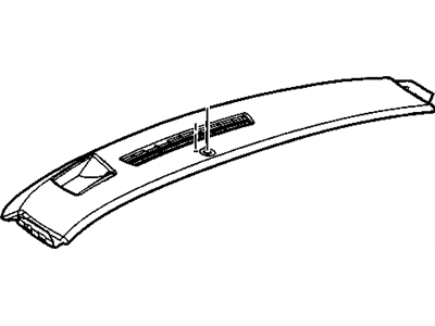 GM 15250852 Panel Assembly, Instrument Panel Upper Trim *Oak