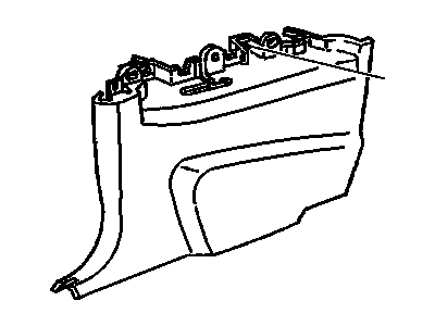 GM 10279651 Trim Assembly, Quarter Lower *Neutral