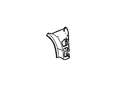 GM 25965640 Body Hinge Pillar Inner Panel Assembly 25965640 GM Body Hinge Pillar Inner Panel Assembly Illustration 1 of 1